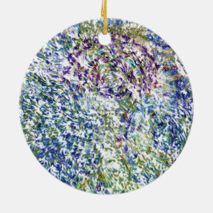 Cool, modern, trendy colourful abstract background ceramic ornament