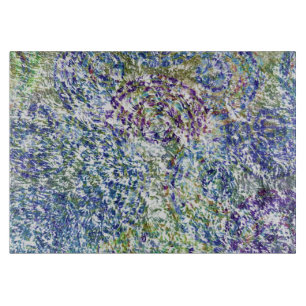 Cool, modern, trendy colourful abstract background cutting board