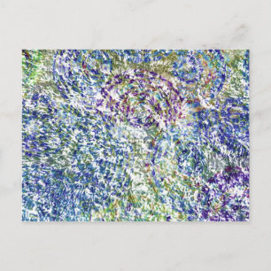 Cool, modern, trendy colourful abstract background postcard