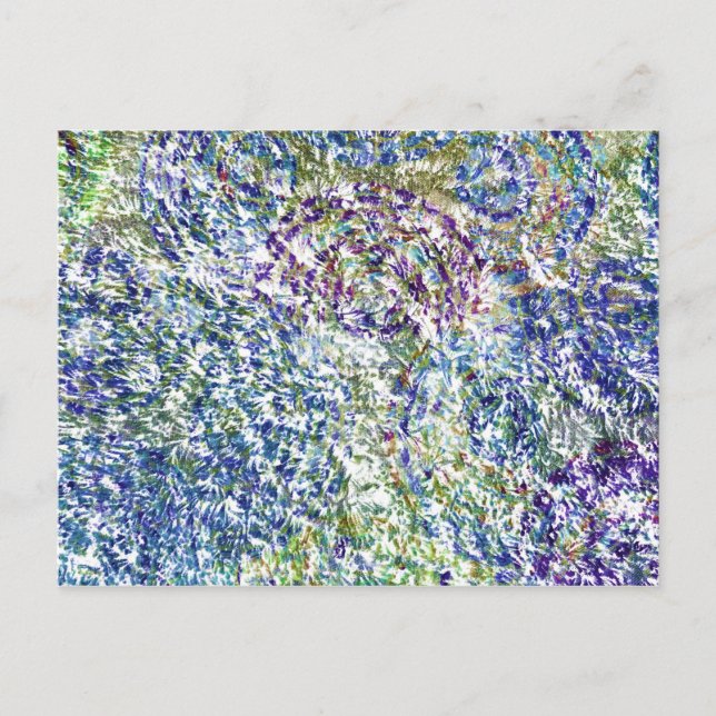 Cool, modern, trendy colourful abstract background postcard (Front)