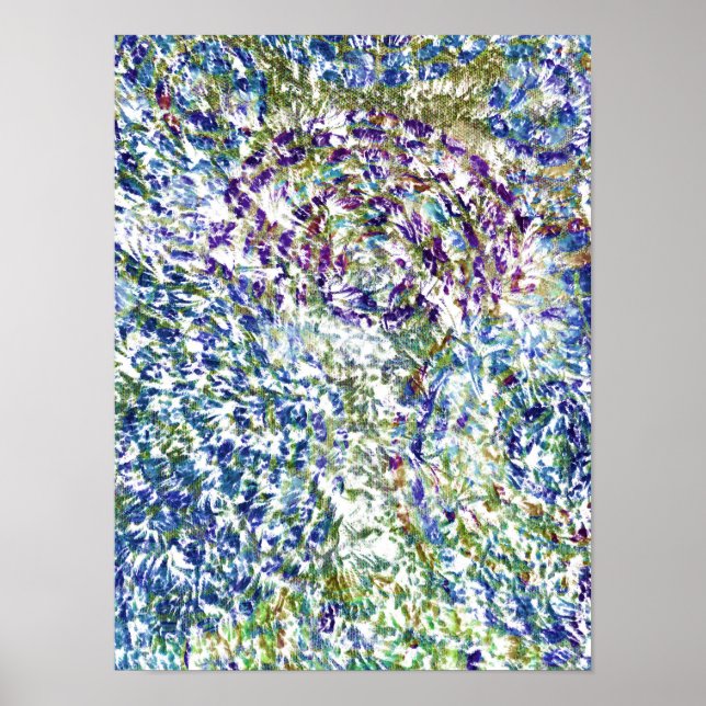 Cool, modern, trendy colourful abstract background poster (Front)