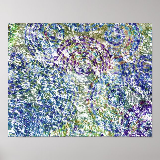 Cool, modern, trendy colourful abstract background poster (Front)