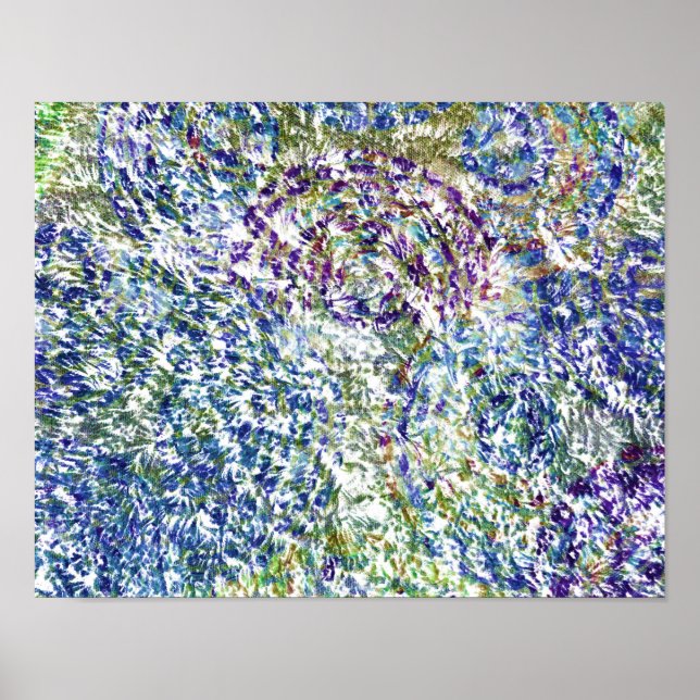 Cool, modern, trendy colourful abstract background poster (Front)