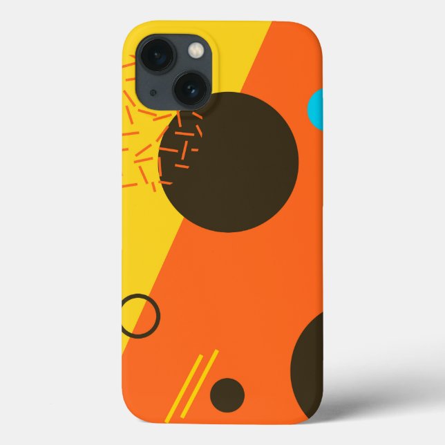 Cool, modern, trendy, urban Memphis illustration Case-Mate iPhone Case (Back)