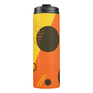 Cool, modern, trendy, urban Memphis illustration Thermal Tumbler