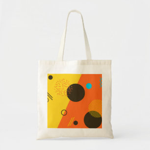 Cool, modern, trendy, urban Memphis illustration Tote Bag