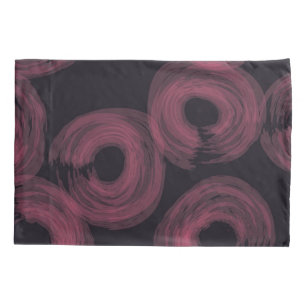 Cool, modern, trendy watercolor brush illustration pillowcase
