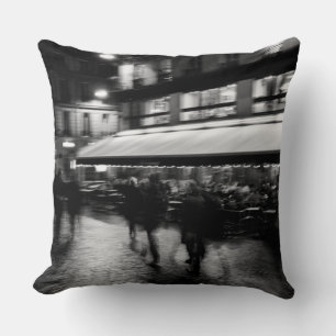 Cool, modern, urban blurry Paris Cushion