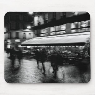 Cool, modern, urban blurry Paris Mouse Pad