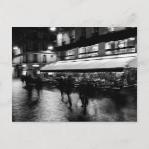 Cool, modern, urban blurry Paris Postcard
