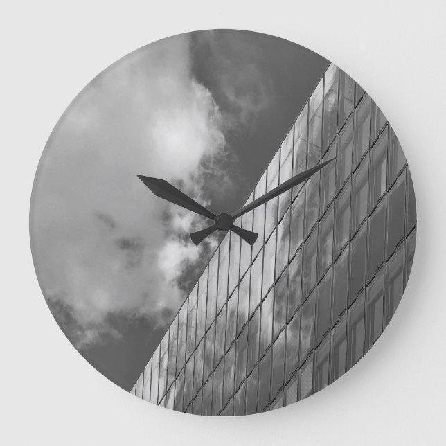 Cool, modern, urban nature and architecture large clock (Front)