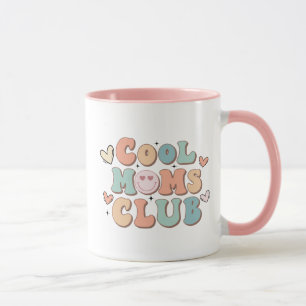 Cool Mom's Club Retro Pink Gift for Mom Coffee Mug