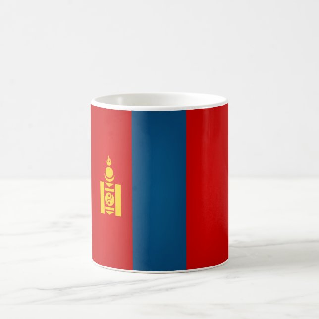 Cool Mongolian Flag Coffee Mug (Center)