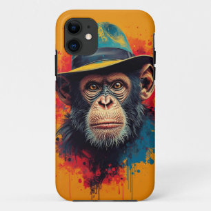 Cool Monkey Hat Mobile Case