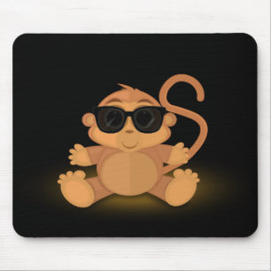 Cool Monkey Mouse Pad