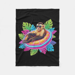 Cool Monkey Sungles Citrus ol Float Fleece Blanket