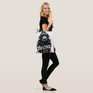 Cool Monkey with Sunglasses T-Shirt Too Cool To Tote Bag
