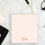 Cool Monochrome Blush Pink Trendy Script Monogram Notepad<br><div class="desc">Elevate your note-taking experience with our Cool Monochrome Blush Pink Trendy Script Monogram Post-it Notes – the perfect blend of style and functionality. These personalised post-it notes are designed to add a touch of sophistication to your daily tasks. The trendy script monogram, combined with the elegant script signature typeface font,...</div>