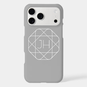 Cool Monogram, Hip Logo Style Vibe Grey & White