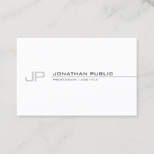 Cool Monogram Modern Professional Smart Trendy Business Card