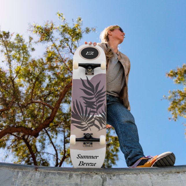 Cool Monogrammed "Summer Breeze" Skateboard (Outdoor 1)