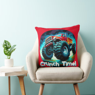 Cool Monster Truck  Crunch Time Cushion