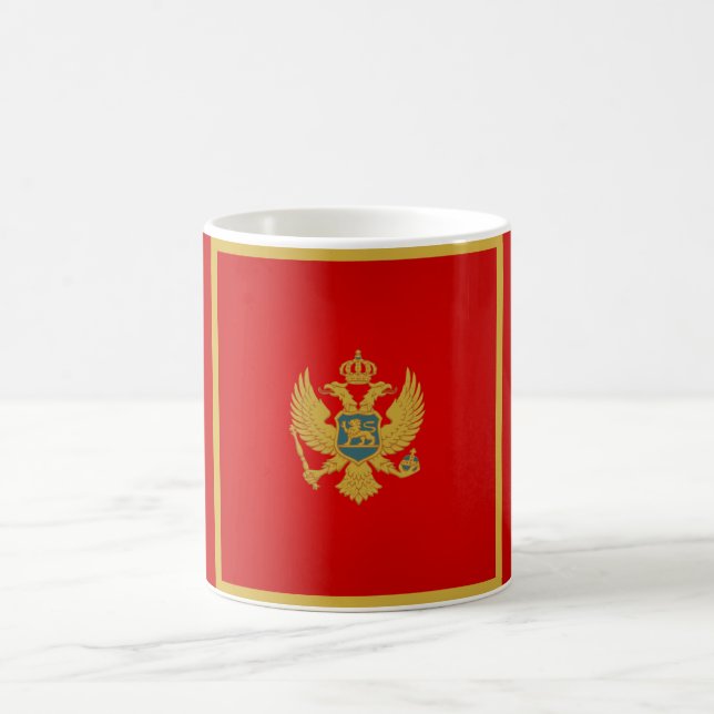 Cool Montenegro Flag Coffee Mug (Center)