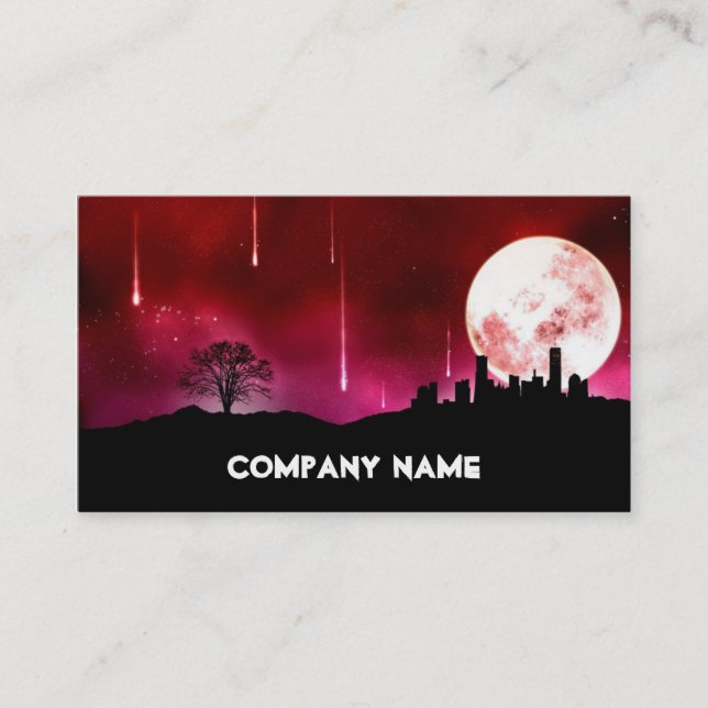 Cool moon business card (Front)