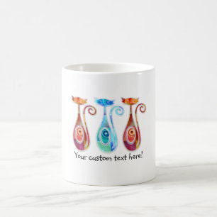 Cool Moonkats Custom Textured Collage Coffee Mug