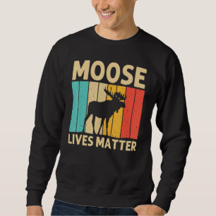 Cool Moose For Men Women Moose Alaska Moose Elk Hu Sweatshirt