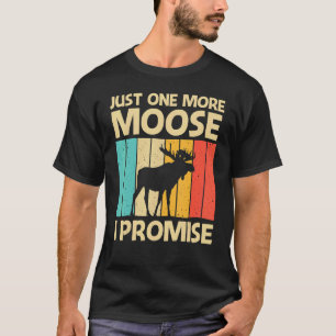 Cool Moose For Men Women Moose Alaska Moose Elk Hu T-Shirt