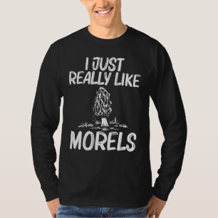 Cool Morel Design For Men Women Wild Mushroom Hunt T-Shirt