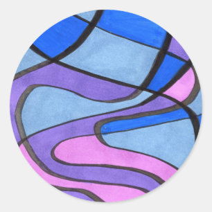 "Cool Morning" Abstract Design Sticker
