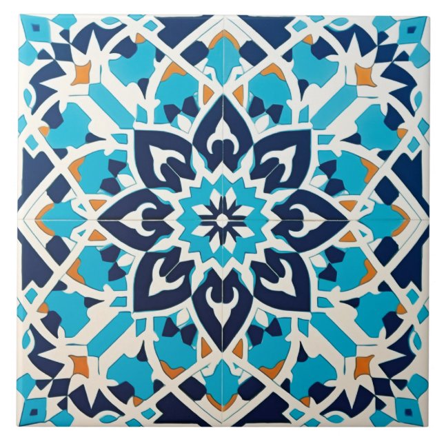 Cool Moroccan style pattern  Ceramic Tile (Front)