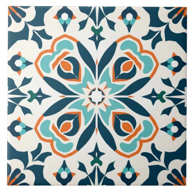 Cool Moroccan style pattern  Ceramic Tile (Front)