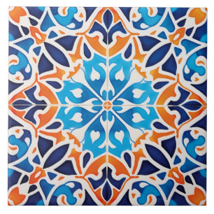 Cool Moroccan style pattern Ceramic Tile