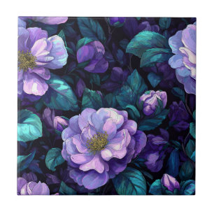 Cool Mosaic Gardenias Tiles For Cooking Space