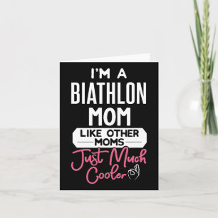 Cool Mothers Day Design Biathlon Mum  Card
