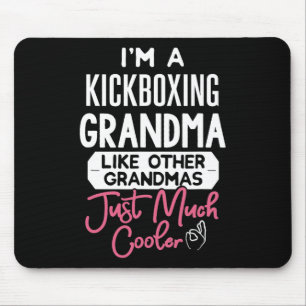 Cool Mothers Day Design Kickboxing Grandma  Mouse Pad