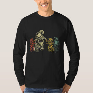 Cool Motocross Dirt Bike Biker Dad & Sons Father's T-Shirt