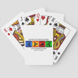 Cool Motocross It Is A Way Of Life Playing Cards