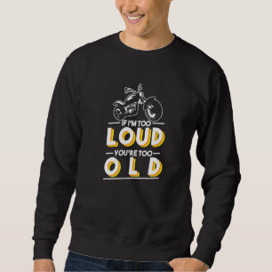 Cool Motorbike Biker Motorcycle Racer Motorsports Sweatshirt