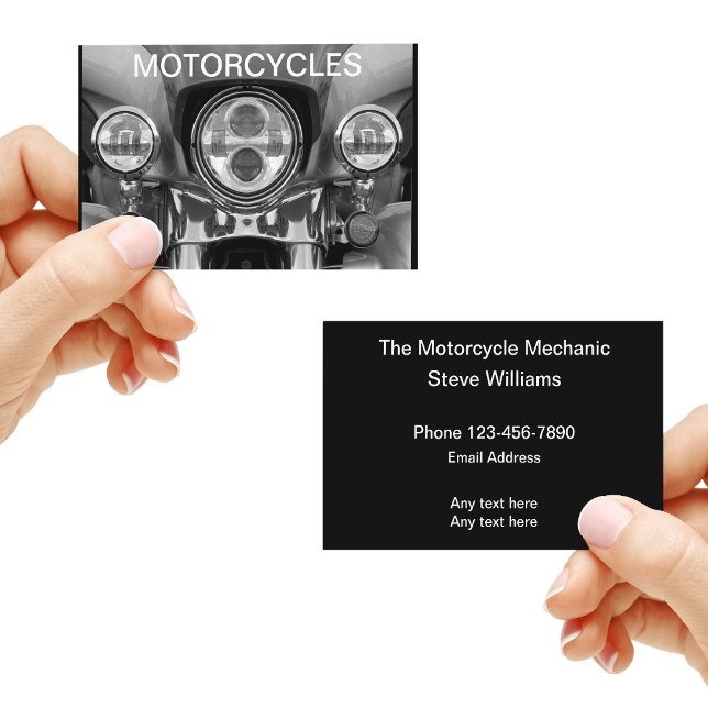 Cool Motorcycle Mechanic Business Card (Creator Uploaded)