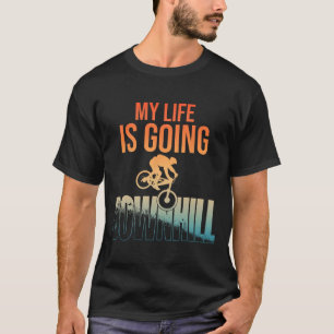 Cool Mountain Bike Art For Men Boys Downhill Mount T-Shirt