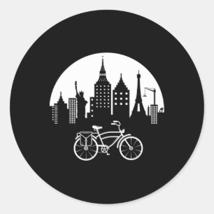 Cool Mountain Bike Biking Lover Teen Girl Boy Bike Classic Round Sticker
