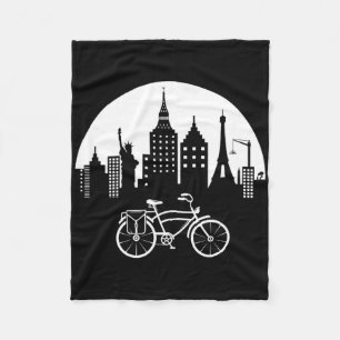 Cool Mountain Bike Biking Lover Teen Girl Boy Bike Fleece Blanket