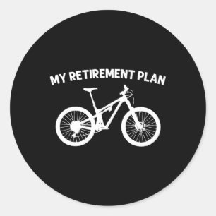 Cool Mountain Bike For Men Women Mtb Biking Cyclin Classic Round Sticker