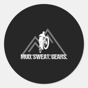 Cool Mountain Biking Apparel Trail Bike Riding Gif Classic Round Sticker