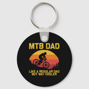 Cool Mountain Biking For Dad Father Biker Mtb Bicy Key Ring