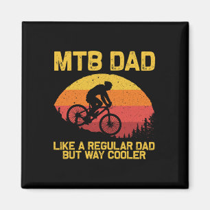 Cool Mountain Biking For Dad Father Biker Mtb Bicy Magnet